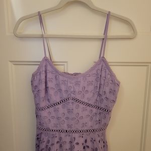 Purple knee high dress